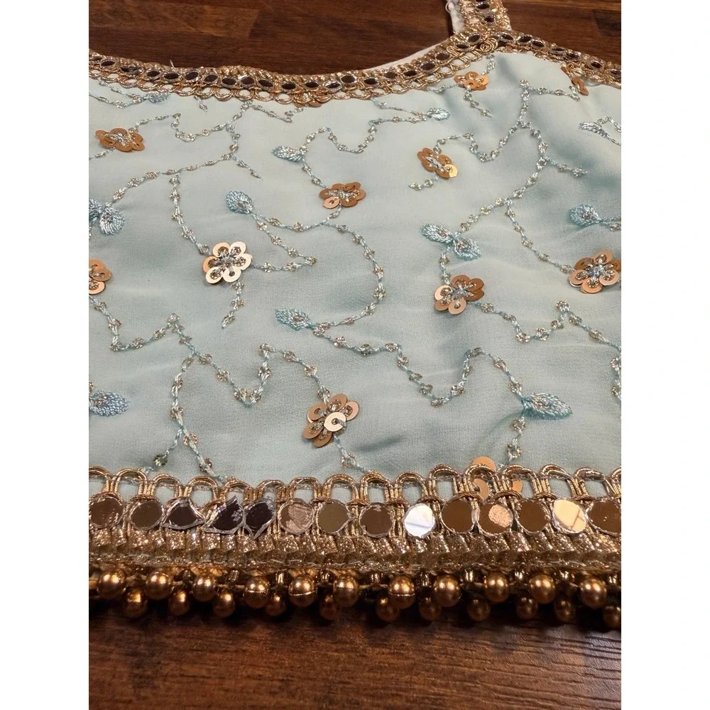 Whimsy crop tank and flowy sequin 2 piece dress. Size 8/10.  Photo client closet